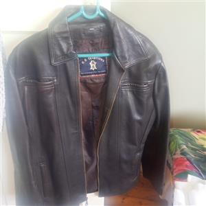 Leather jacket brown