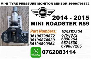 M-ini Roadster R59 TPMS tyre pressure monitor sensors and valve stems