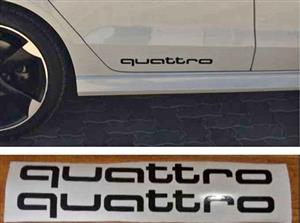 Audi Quattro lower side vinyl stickers decals