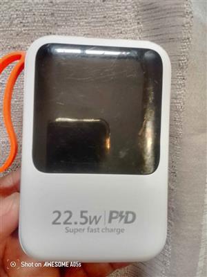 22•5w | PD Super Fast Charge (60% charge in 30mins)