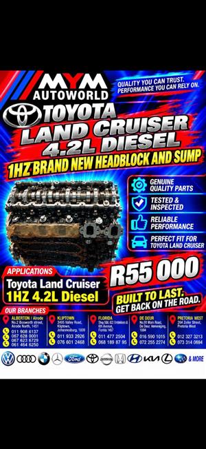 Toyota Land Cruiser 4.2L Diesel  headblock & sump