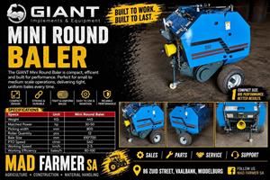 New Giant mini round balers available