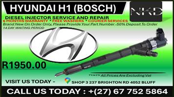 Hyundai H1 Bosch Diesel Injectors on Recondition