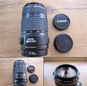 Canon 70-300mm 1:4-5.6 IS image Stabiliser USM – like new