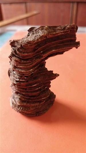 Vintage Stephen Herrero Knot Knoggins Faux Wood Folk Art Figure Gusty 1989