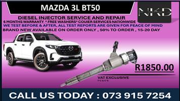 Mazda 3.0l BT50 Diesel Injectors 