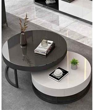Black and white nesting  coffee table