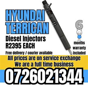 Hyundai Terrican diesel injectors for sale