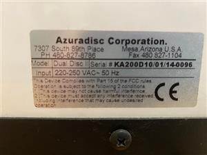 Azuradisc dual disc resurfacing machine with supplys