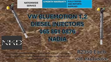 VW BLUEMOTION 1,2 DIESEL INJECTORS FOR SALE -RECONDITIONED AND NEW