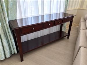 Coricraft side console table with drawers 