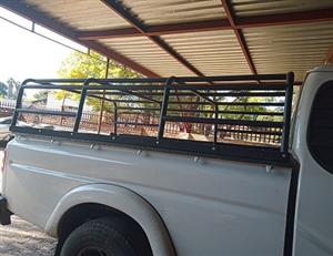 Cattle rail with grey canvas canopy for Mahindra Scorpio lwb