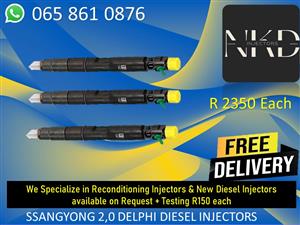 SSANGYONG 2.0 DELPHI INJECTORS FOR SALE 
