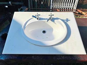 Used Oval Basin with Granite