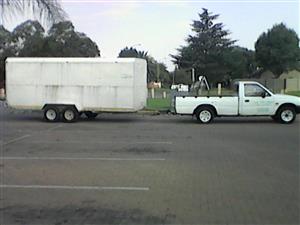 Bakkie and Closed Trailer for Hire