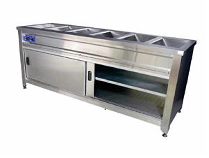 3DBMHC DIVISION BAIN MARIE FLOOR MODEL (WITH HOT CLOSET)