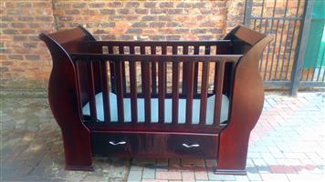 Sleigh cot set baby bed
