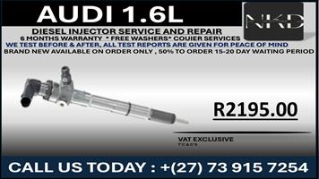 Audi 1.6L Diesel Injectors 