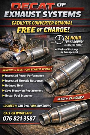 Decat of Exhaust Systems