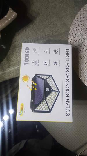 Sensor solar rechargeable LED light