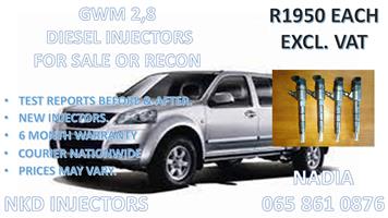 DIESEL INJECTORS FOR SALE GWM 2.8