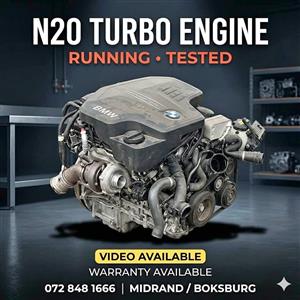 BMW F30 320i N20 Complete Engine  Block + Head + Sump (Running Engine)
