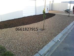 BROWN AND GREY STONES 13MM&19MM DECORATIVE PEBBLES STONES  SUPPLY AND INSTALL