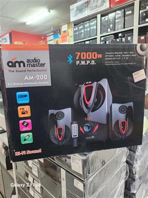 am audio Master 7000w Sealed Bluetooth  FM tuner  wireless Remote Control  Support SD/MMC