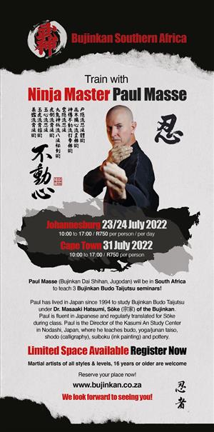 Martial art seminar with Ninja Master, Paul Masse (July 2022)