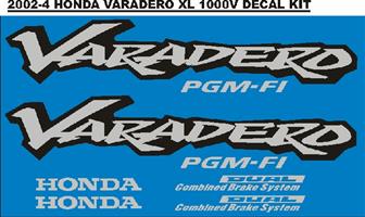 Varadero motorcycle decals stickers vinyl cut graphics sets