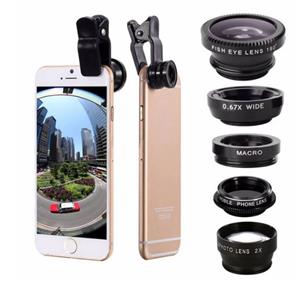  Universal 5 In1 Clip Camera Kit Telephone Lens