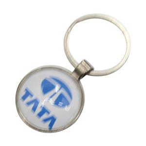 Vehicle Keyring with 3D Logo Badge - Tata