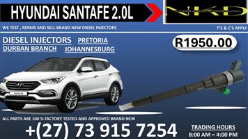 Injectors Santafe 2.0L To Test and Repair with a 6 Months warranty  