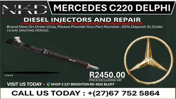 Mercedes C220 Delphi Diesel Injectors on Recondition