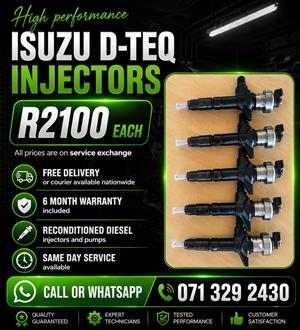 ISUZU D TEQ INJECTORS FOR SALE WITH WARRANTY 