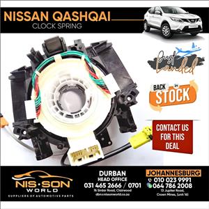 NISSAN QASHQAI CLOCK SPRING