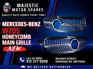 Mercedes-Benz W205 Honeycomb Main Grille for Sale (New)