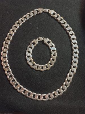 925 Silver Necklace set