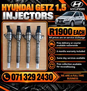 HYUNDAI GETZ 1.5 INJECTORS FOR SALE WITH WARRANTY 