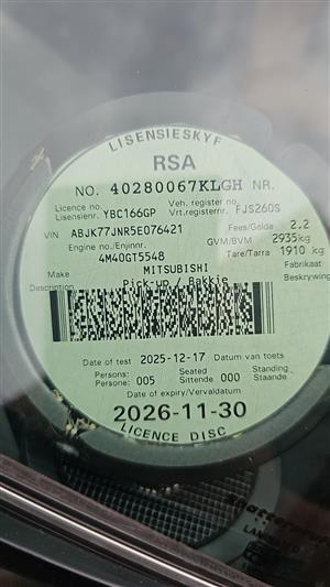 Mitsubishi Colt Bakkie