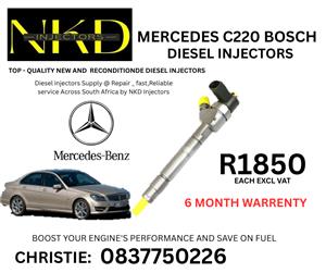 MERCEDES C220 BOSCH DIESEL INJECTORS FOR SALE
