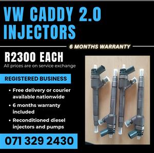 VW CADDY 2.0 INJECTORS FOR SALE WITH WARRANTY 