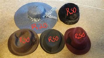 Various fashion hats for sale