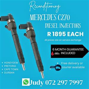Mercedes C270 Diesel Injectors for sale on service exchange or to recon