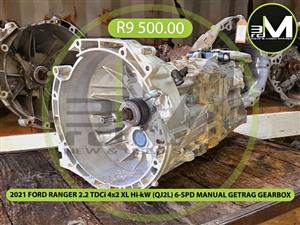 2021 FORD RANGER 2.2 TDCi 4x2 XL Hi-kW (QJ2L) 6-SPD MANUAL GETRAG GEARBOX
