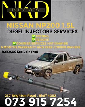 Nissan Np200 1.5L Delphi Repaired fuel injectors but it today 