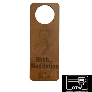 Meditation Door Handle Notice