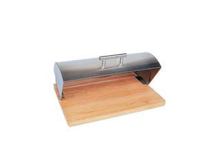  Jost Stainless Steel Bread Bin with wooden cutting Board 