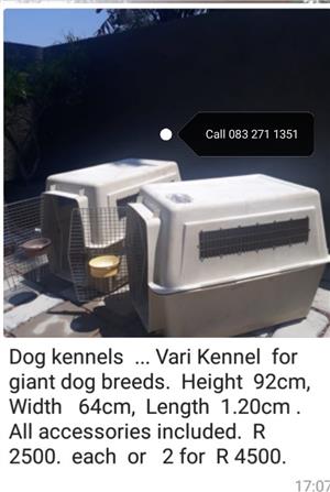 Vari Giant Breed Dog Kennels for travle