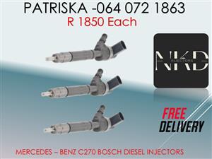MERCEDES C270 BOSCH DIESEL INJECTORS FOR SALE